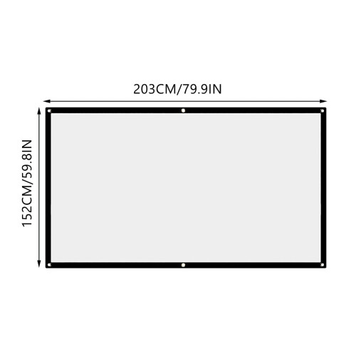 Camping Must Haves 2025 Projector Screen Projection Movies Screen Foldable AntiCrease Portable For Home Outdoor Indoor Support Double 1