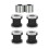 Quick Release Sissy Bar Rack Aluminum Alloy 4 pcs 2