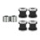 Quick Release Sissy Bar Rack Aluminum Alloy 4 pcs 4