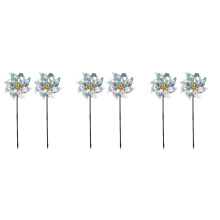 6Pcs Silver Sequin Pin Wheel Bird Blinder Device Durable Outdoor Toy