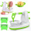AuroraX compatible with Apple Peeler – 2-Blade Replacements, All-in-One Corer/Slicer, Dishwasher Safe, Includes Container 1