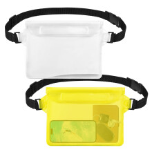 2-Pack Waterproof Phone Pouches with Waist Straps – Touchscreen-Friendly, Compatible with All Smartphones