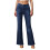 Women's Slim Bootcut Jeans with Pockets Casual and Versatile Style 2