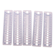 5pcs KNITTER'S KNITTING GAUGE & RULER- 14 2 TO 10MM