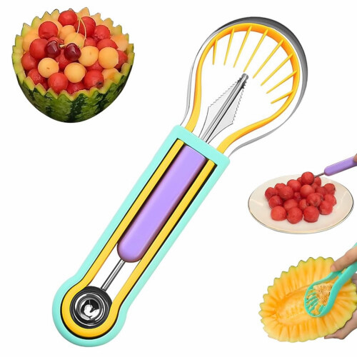 Stainless Steel Melon Baller Set 4-Piece 1