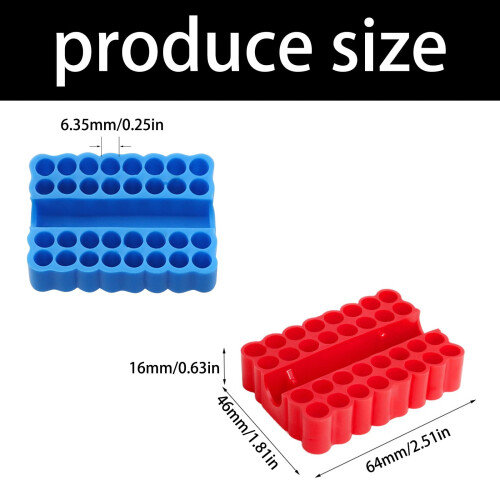 Screwdriver Bits Holder PVC Rubber Tray 32 Holes 2