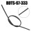 Driving Black Blade Refill Wiper Replacement Rubber BDTS67333 Components Craftsmanship Front Left Long Lasting 3