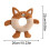 Donut-Shaped Squeaky Dog Toy Soft Plush Chew 2