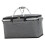 Foldable Grey Picnic Cooler Bag with Insulation & Comfortable Handle 12