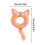Donut-Shaped Squeaky Dog Toy Soft Plush Chew 4