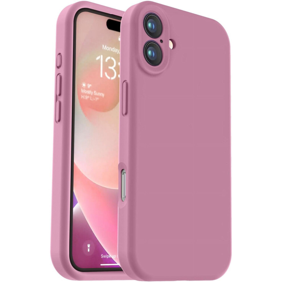 Compatible With Iphone 16 Case – Liquid Silicone, Camera Protection, Soft Microfiber Lining, Shockproof, 6.1" Lavender Purple 9464372748907