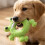 Donut-Shaped Squeaky Dog Toy Soft Plush Chew 6