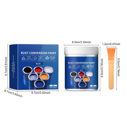 Rust Conversion Paint Blue Water-Based Anti-Rust Primer for 2