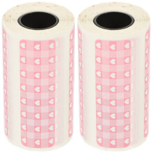 2 Roze Thermopapier Printen Foto's En Camera Gebruik