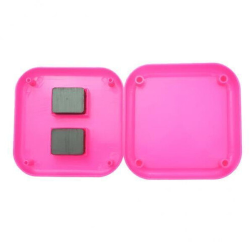 Square pin cushion sewing organizer rose red 3 pack