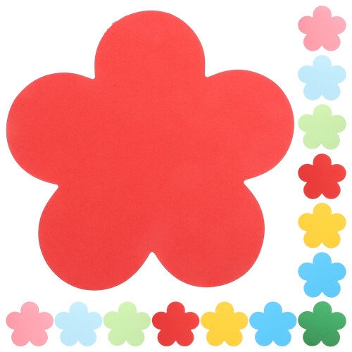 Cardboard Flower Cut Outs Hand Colored 10 Packs 2
