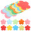 Cardboard Flower Cut Outs Hand Colored 10 Packs 6