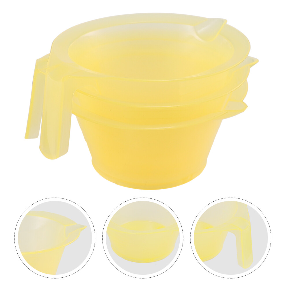 Iplusmile 3 Pcs Hair Dye Bowl Mixing Hairdressing Color Bowls Hairstylist Cute