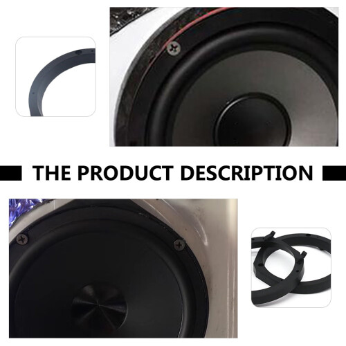 BESTONZON2Pcs Αποστάτες στήριξης ηχείων οχημάτων Μαύρο καουτσούκ εύκολης εφαρμογής 1