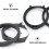 BESTONZON2Pcs Αποστάτες στήριξης ηχείων οχημάτων Μαύρο καουτσούκ εύκολης εφαρμογής 4