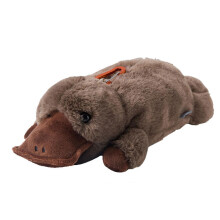 (Dark Brown) Plush Pen Holder With Spacious Design For Kids Animal Toy Organizer Gift Storage