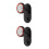2Pcs Black Pc Headphone Mount Holder Practical Wall Mounted Rack 6