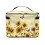 Polyester Makeup Bag with Sunflower Print and Brush Holder 3