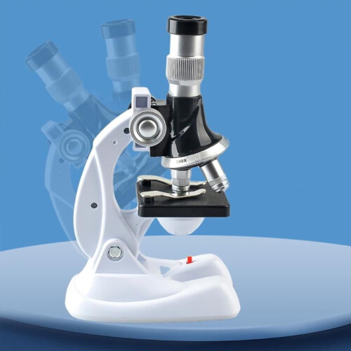 Biological Microscope Set for Kids Educational Toy 100x 1