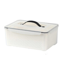 PATLOLAV Fresh Container, BPA-Free Fridge Organizer for Veggies, Fruit & Salad – Partitioned, Ventilated, Not Dishwasher Safe