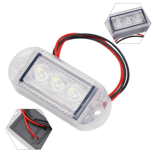 LED Side Marker Light for Buses Trucks Trailers 12V 24V Red 2