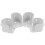 4pcs Closet Rod Socket Shower Curtain Rod Bracket Iron Closet Rod Support 2