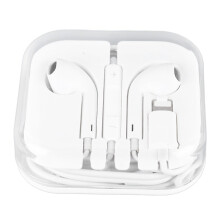 HiFi Wired Earbuds with Noise Isolation &amp; Volume Control, White