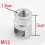 Car Dent Repair Puller Aluminum Alloy Head Adapter M12 1