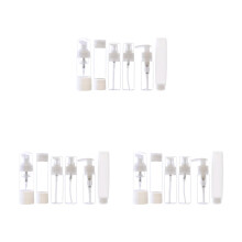 24Pcs White Portable Spray Bottles Durable Toiletry Storage Set