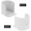 4pcs Closet Rod Socket Shower Curtain Rod Bracket Iron Closet Rod Support 7