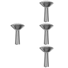 4Pcs Portable Stainless Steel Water Can Sprayer Heads Silver