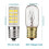 2 Pack 4W Dimmable LED E17 Microwave Oven Bulb, Daylight 6000K 40W Halogen Equivalent Light,Ceramic E17 LED Bulb 6
