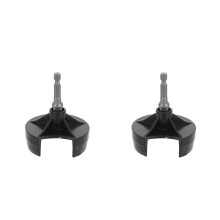 2Sets Breimachine Connector Zwart Met Hand Crank En Schroefbit