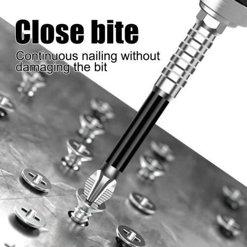 COMEET Screwdriver Bits,6Pcs Antislip Screwdriver Bits Set Alloy Steel for Multiple Screw Specifications and Hand Repair Projects 1