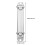 NICEXMAS 2Pcs Binder Clips Silver Rectangular Sleek Design for Document Binding File Organization 11.8X0.98X0.79In 6