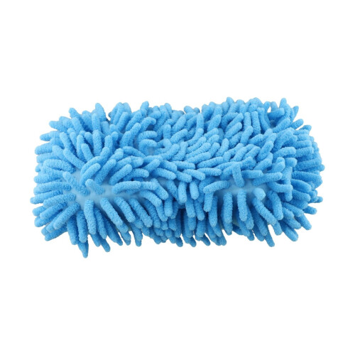 Microfiber Car Wash Sponge Cleaning Pad 1 Piece Light Blue 2