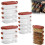 3-Tier Stackable Storage Box with Divided Tray 1 Pack 6