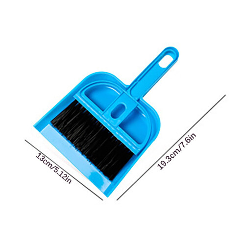 Mini Hand Broom and Dustpan Set Sky Blue 1 Pc 2