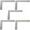 5Pcs Metal Framing Square Durable Right Angle Ruler for Woodworking 10