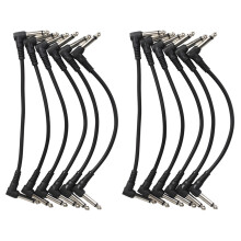 HOMEMAXS 12 Pcs Guitar Cable Instrument Cable Effect Cable 21.00X4.50X1.50CM Black