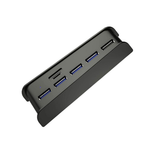 Plug and Play6Ports Extend USB Hub Adapter High Speed Splitter til PS5 2