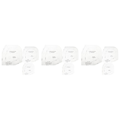 9Pièces Patron Bol Cozy Transparent Outils Patchwork 2