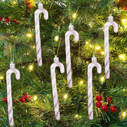 Rote, bruchsichere Weihnachtskugeln, 6 Stück, passend für Weihnachtsbäume 1