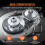 Clutch for 2-8HP Engine 2000 RPM Asymmetric Wheels Rubber 5