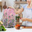 Flowers Pattern Blender Dust Cover for Kitchen Use Stylish for Kitchen with Reusable 3